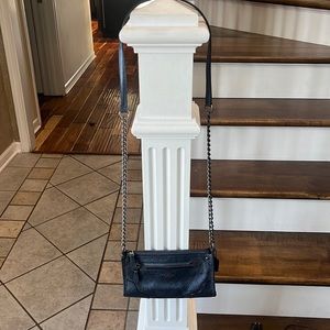 Coach metallic blue Crossbody bag